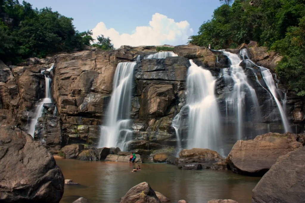 Jonha (Gautamdhara) Falls at the base of its 722 steps