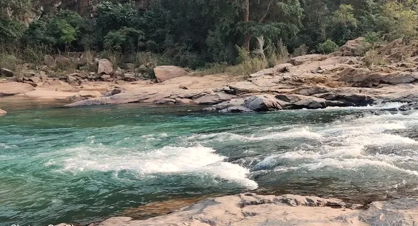 Perwaghagh Falls clear pools at Torpa, Khunti